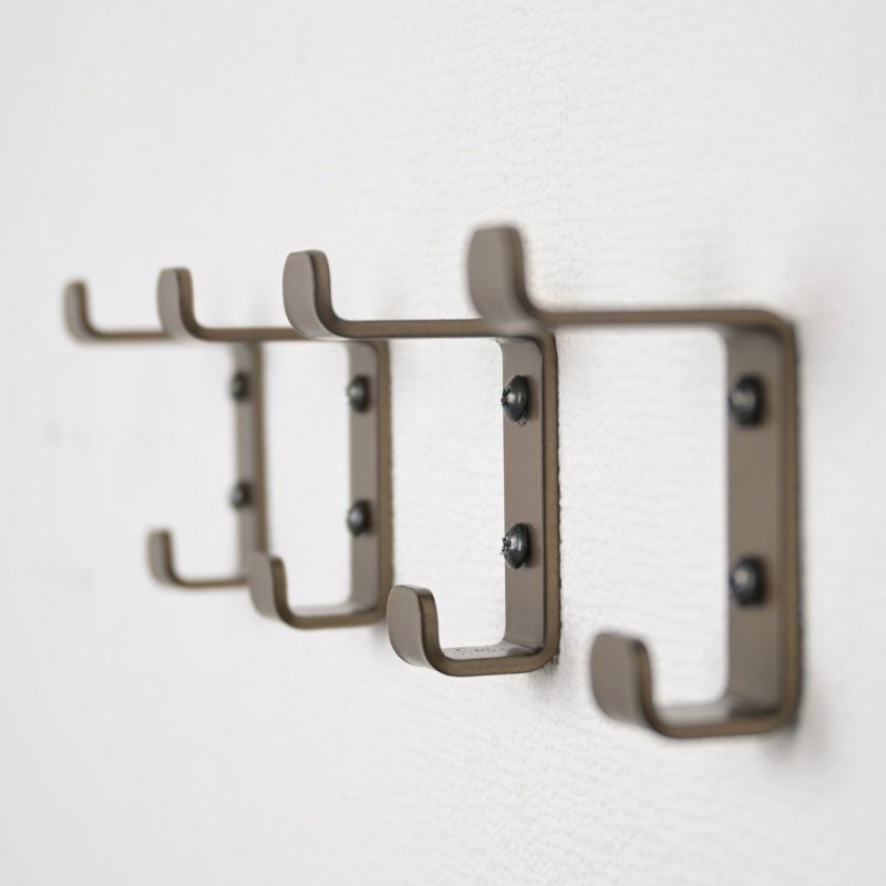 LIROdesign kapstok haak dubbel (brons)