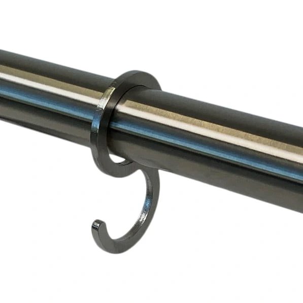 RVS garderobehaak voor buis Ø32