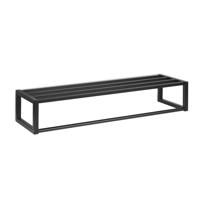LIROdesign kapstok Lissabon  - wandkapstok zwart - 100cm