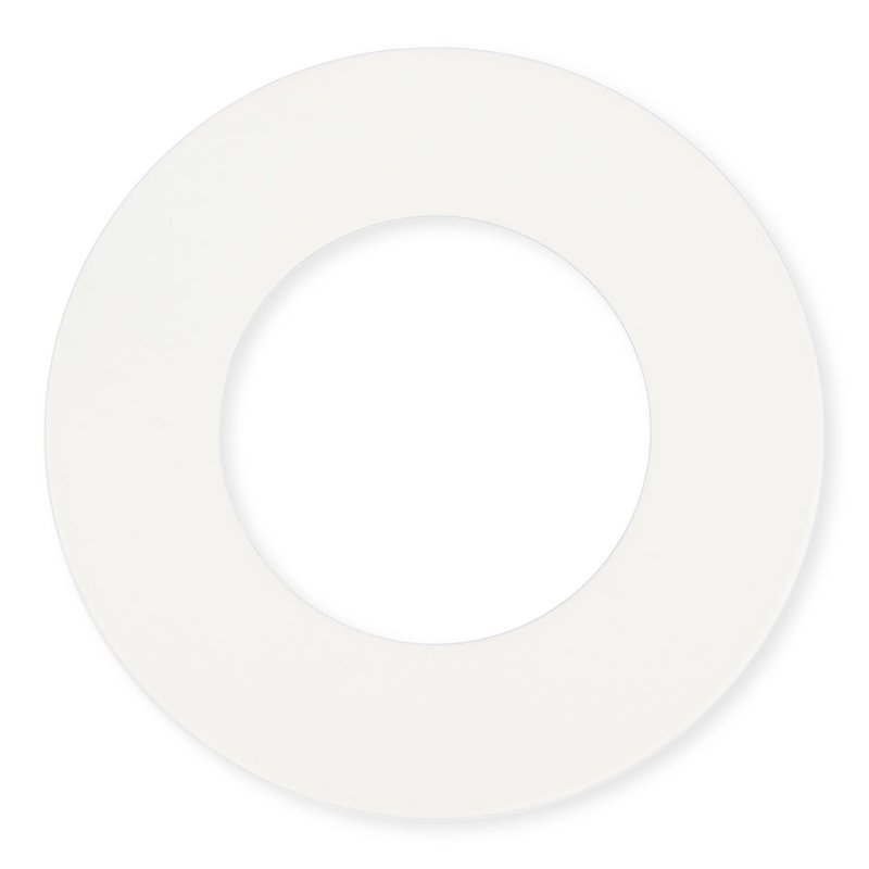 Witte afdek schijf voor flens Ø32