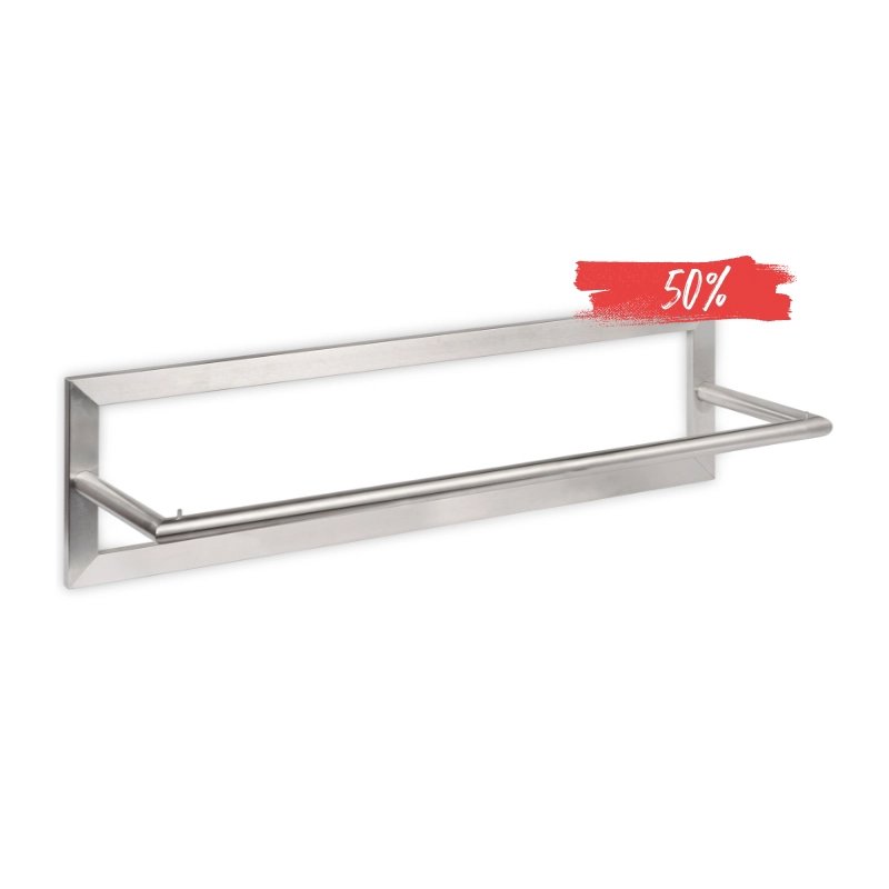 LIROdesign kapstok Berlijn - wandkapstok RVS - 100cm