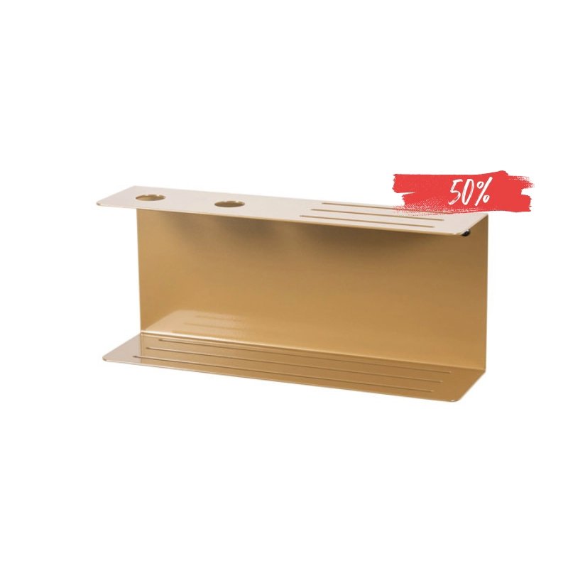 LIROdesign doucherek met zeepdispenser Bordeaux - goud