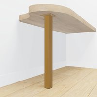 Gouden tafelpoot vierkant