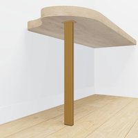 Gouden tafelpoot rechthoekig