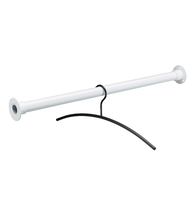 Witte garderobestang Ø25