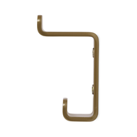 LIROdesign kapstok haak dubbel (goud)