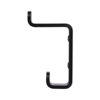 LIROdesign kapstok haak dubbel (zwart)