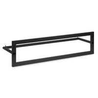 LIROdesign kapstok Berlijn - wandkapstok zwart - 80cm