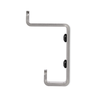 LIROdesign kapstok haak dubbel (RVS)