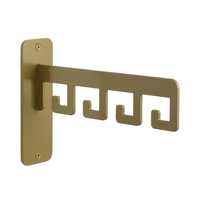 LIROdesign kapstok Barcelona - wandkapstok goud - 4 haaks