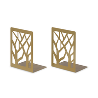 LIROdesign Boekensteun Goud - Design (set van 2 stuks)