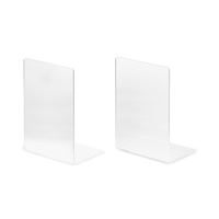 LIROdesign Boekensteun Transparant (set van 2 stuks)