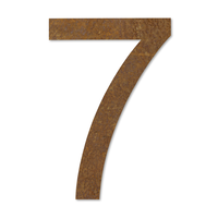 LIROdesign – Huisnummer cortenstaal 30cm – Nr. 7