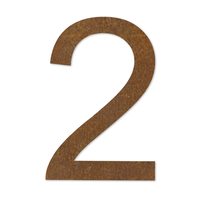 LIROdesign – Huisnummer cortenstaal 30cm – Nr. 2