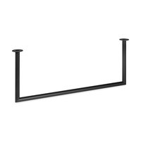 Garderobestang zwart U-vorm Ø32