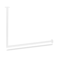 Kledingroede wit hoek Ø32