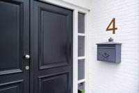 LIROdesign – Huisnummer cortenstaal 30cm – Nr. 4