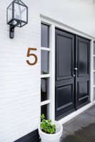 LIROdesign – Huisnummer cortenstaal 30cm – Nr. 5