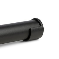 Zwarte kledingroede Ø25 (open flens)