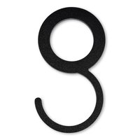 Zwarte garderobehaak voor buis Ø25