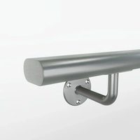 Ovale trapleuning RVS - 48x20