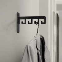 LIROdesign kapstok Barcelona - wandkapstok zwart - 4 haaks
