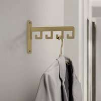 LIROdesign kapstok Barcelona - wandkapstok goud - 4 haaks