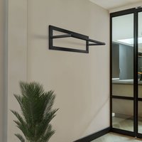 LIROdesign kapstok Berlijn - wandkapstok zwart - 100cm