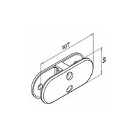 Glasverbinder recht model 2870