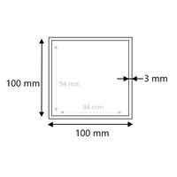 Brute RVS koker 100x100x3