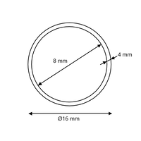 Blank stalen buis Ø16x4 naadloos