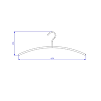 Gouden kledinghanger