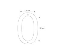 LIROdesign – Huisnummer RVS XL – Nr. 0