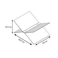 LIROdesign boekensteun zwart XL