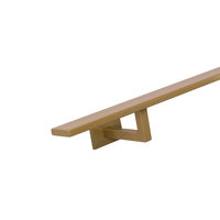 Rechthoekige trapleuning goud - 40x10