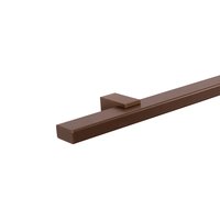Rechthoekige trapleuning brons - 40x20