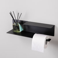 LIROdesign WC-rolhouder Stockholm zwart - L