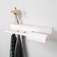 LIROdesign keukenrolhouder Stockholm wit - L