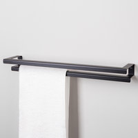 LIROdesign handdoekenrek dubbel Stockholm zwart - M