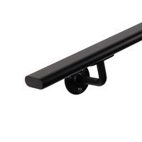 Ovale trapleuning gun metal - 48x20