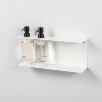 LIROdesign doucherek met zeepdispenser Bordeaux - wit