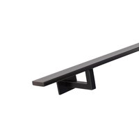 Rechthoekige trapleuning gun metal - 40x10