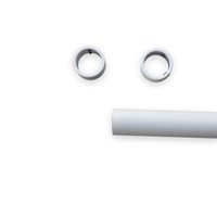 Tweedekans Witte garderobestang Ø32 (blind)