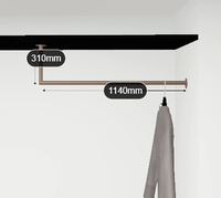 Tweedekans Garderobestang hoek Ø32