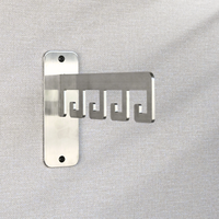 LIROdesign kapstok Barcelona - wandkapstok RVS - 4 haaks