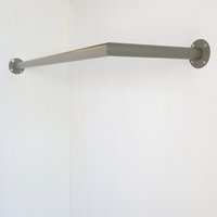Garderobestang greige hoek Ø32