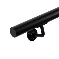 Staaltje trapleuning rond zwart