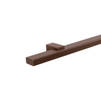 Staaltje trapleuning rechthoekig 40x20mm brons