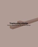 Staaltje trapleuning rechthoekig 40x20mm brons