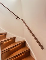 Ovale trapleuning brons - 48x20